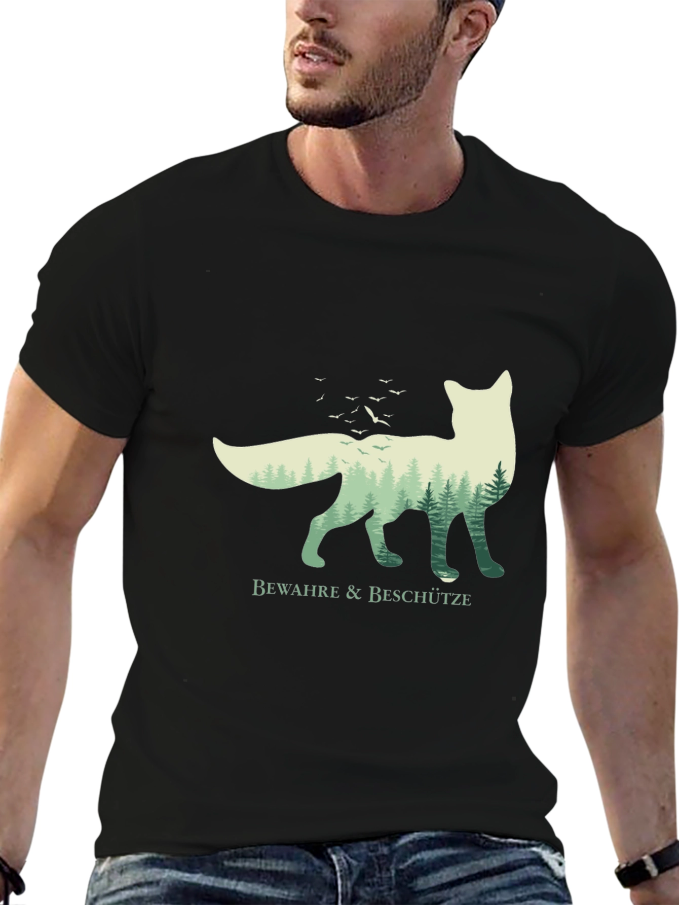 Nature Fox Graphic Tee - Bewahre & Beschütze