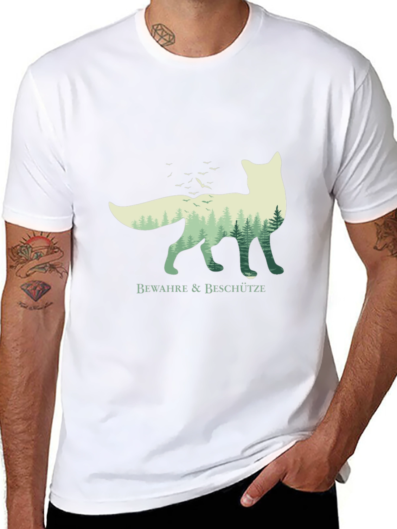 Nature Fox Graphic Tee - Bewahre & Beschütze