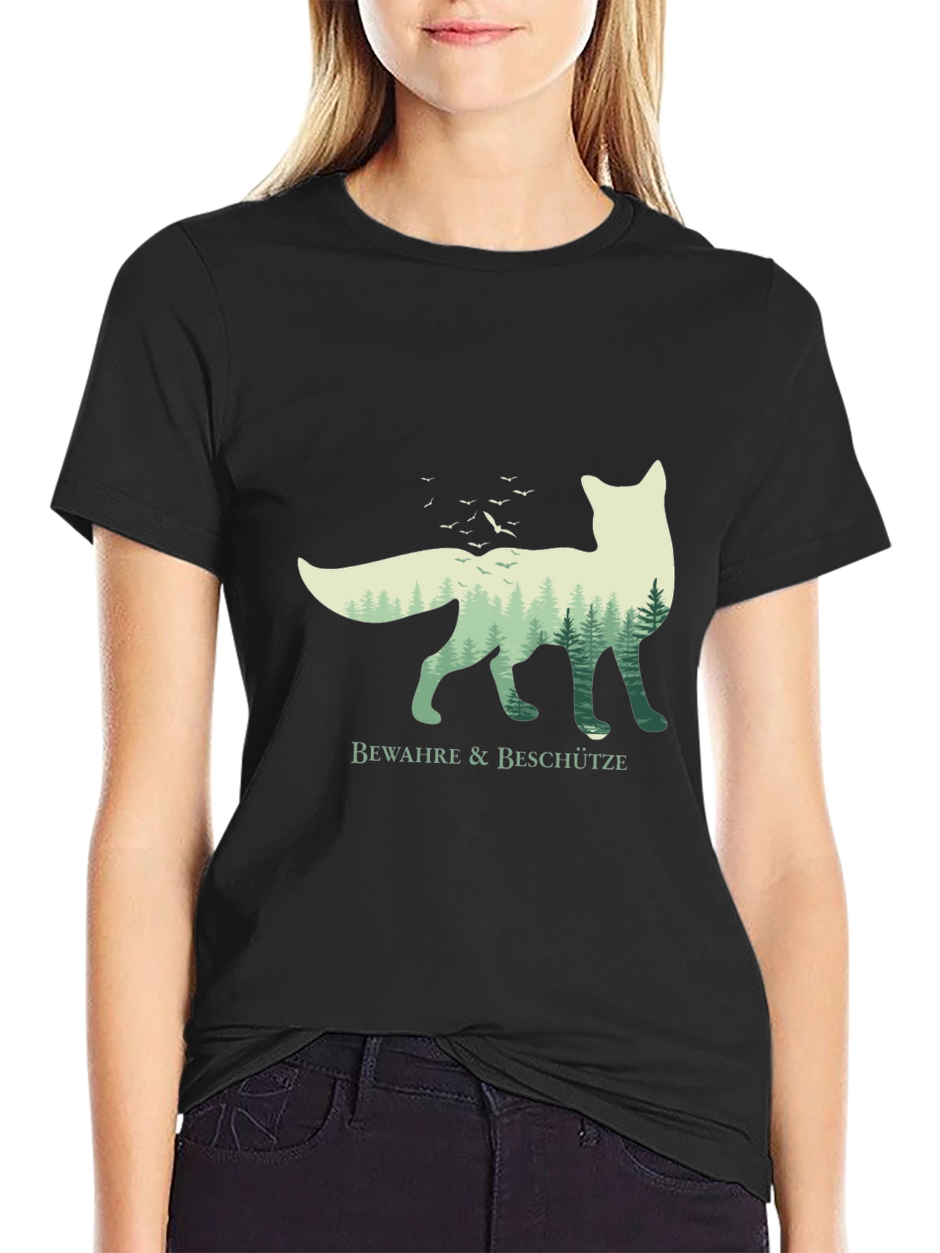 Nature Fox Graphic Tee - Bewahre & Beschütze