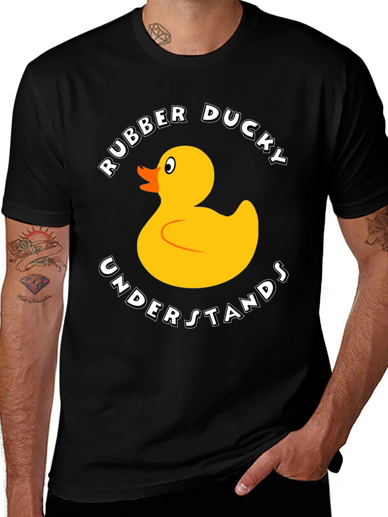 Rubber Ducky Graphic T-Shirt - Funny Cartoon Duck Tee