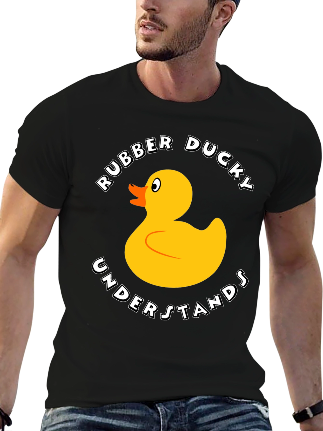 Rubber Ducky Graphic T-Shirt - Funny Cartoon Duck Tee