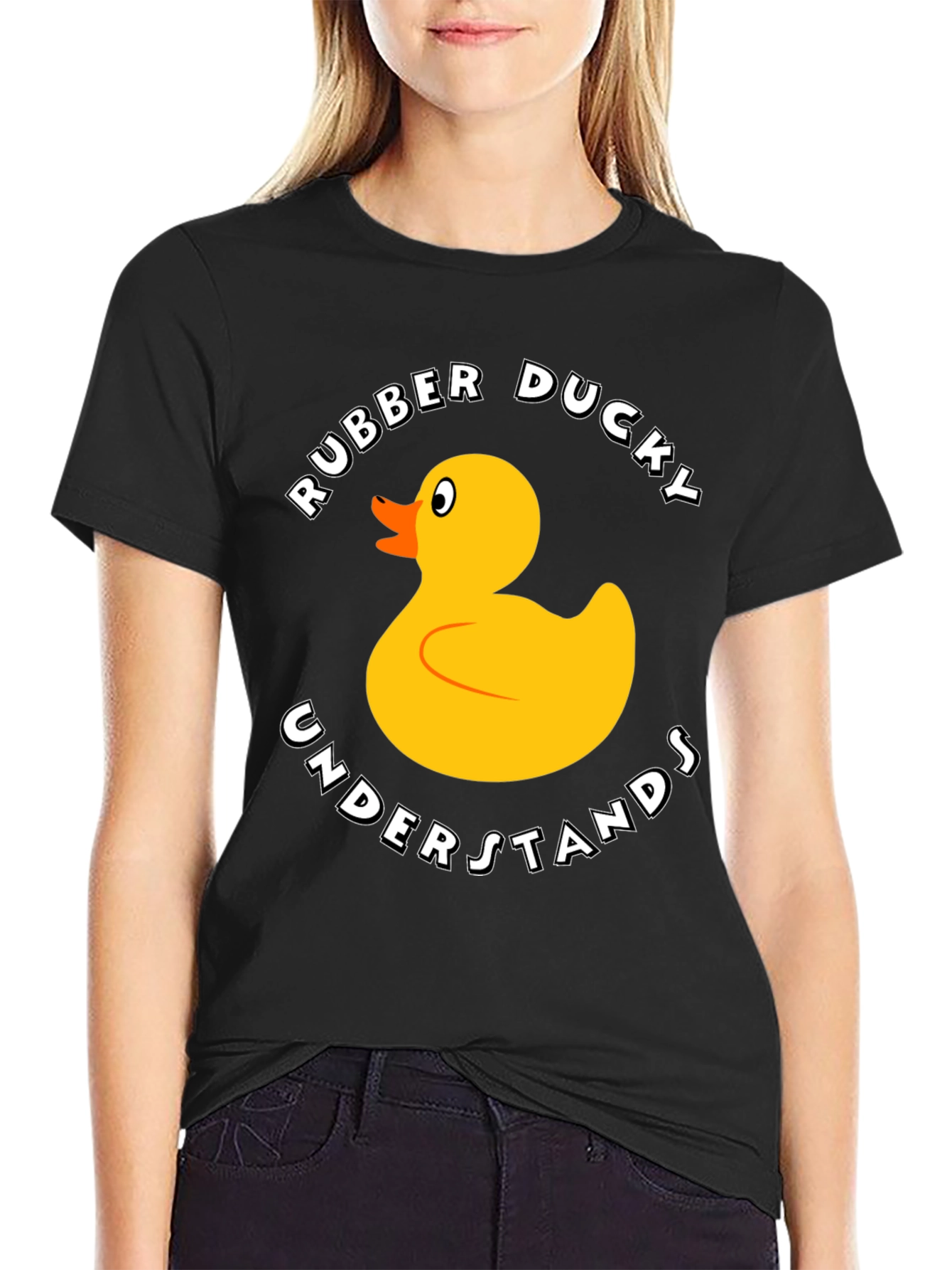 Rubber Ducky Graphic T-Shirt - Funny Cartoon Duck Tee