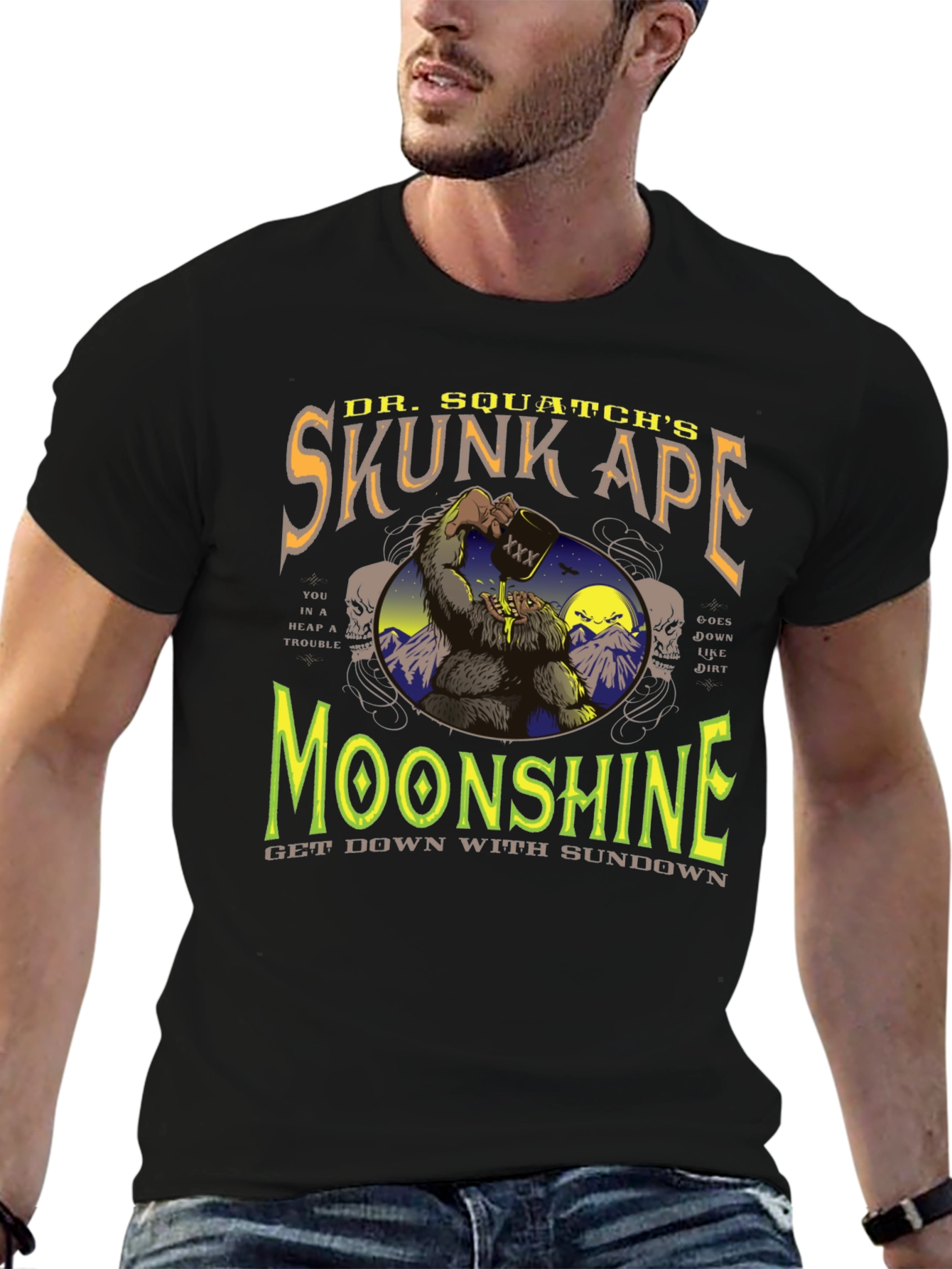 Skunk Ape Moonshine Graphic T-Shirt
