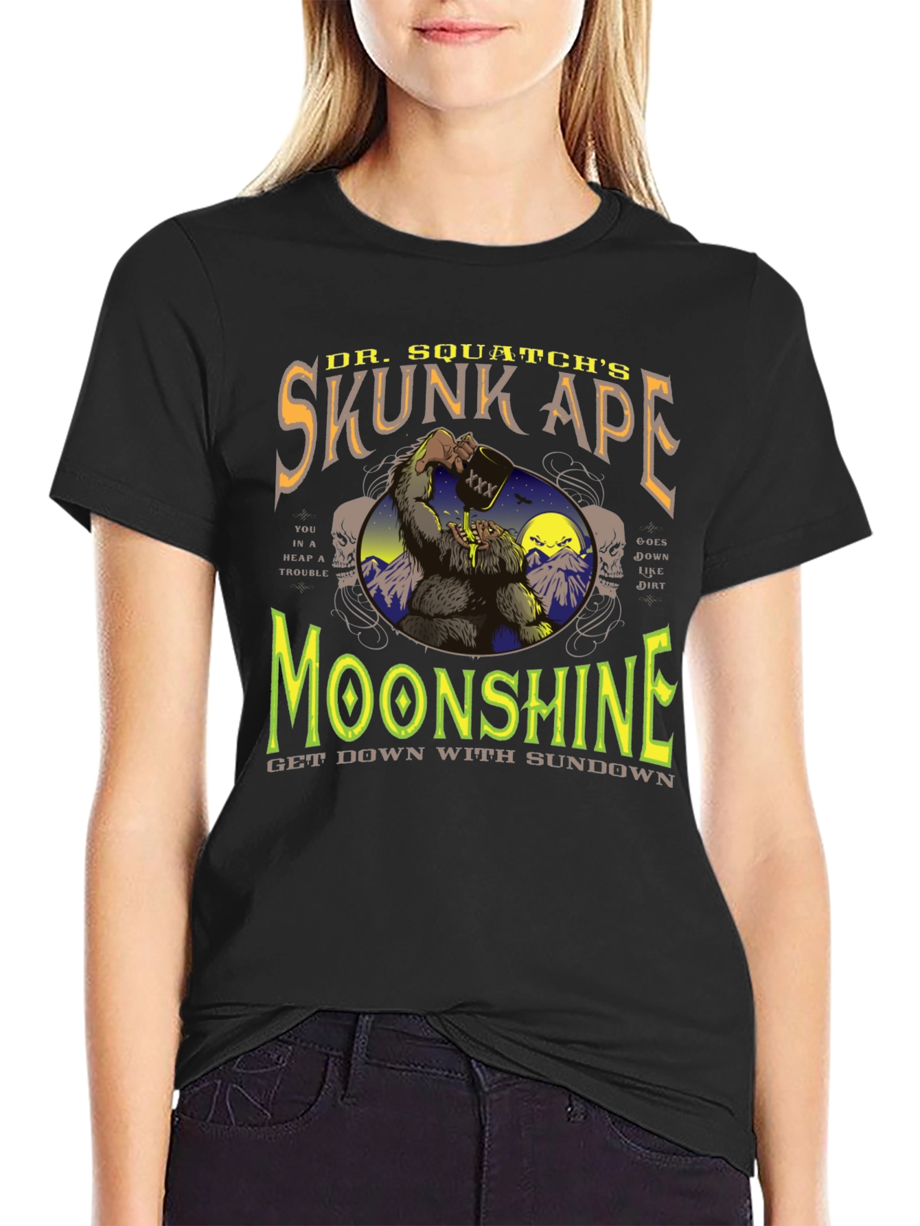 Skunk Ape Moonshine Graphic T-Shirt
