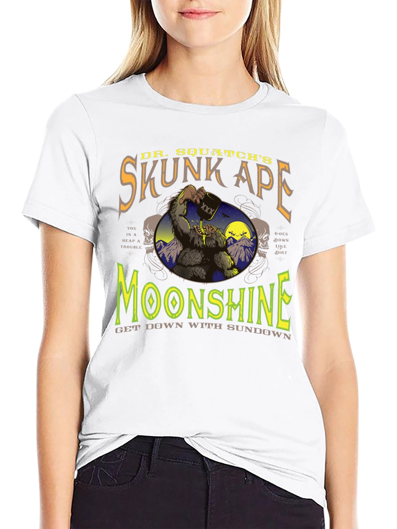 Skunk Ape Moonshine Graphic T-Shirt