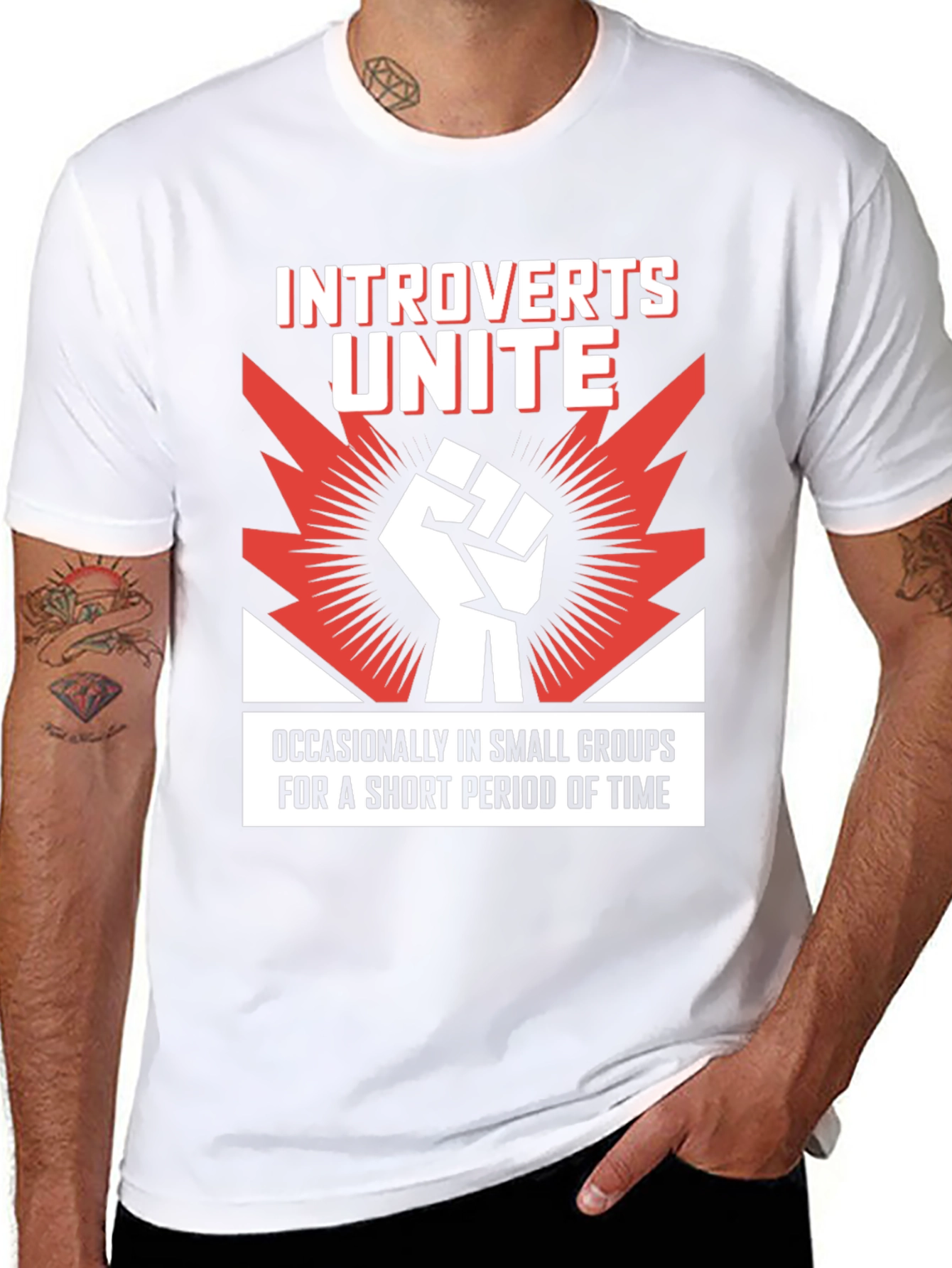 Introverts Unite Graphic T-Shirt