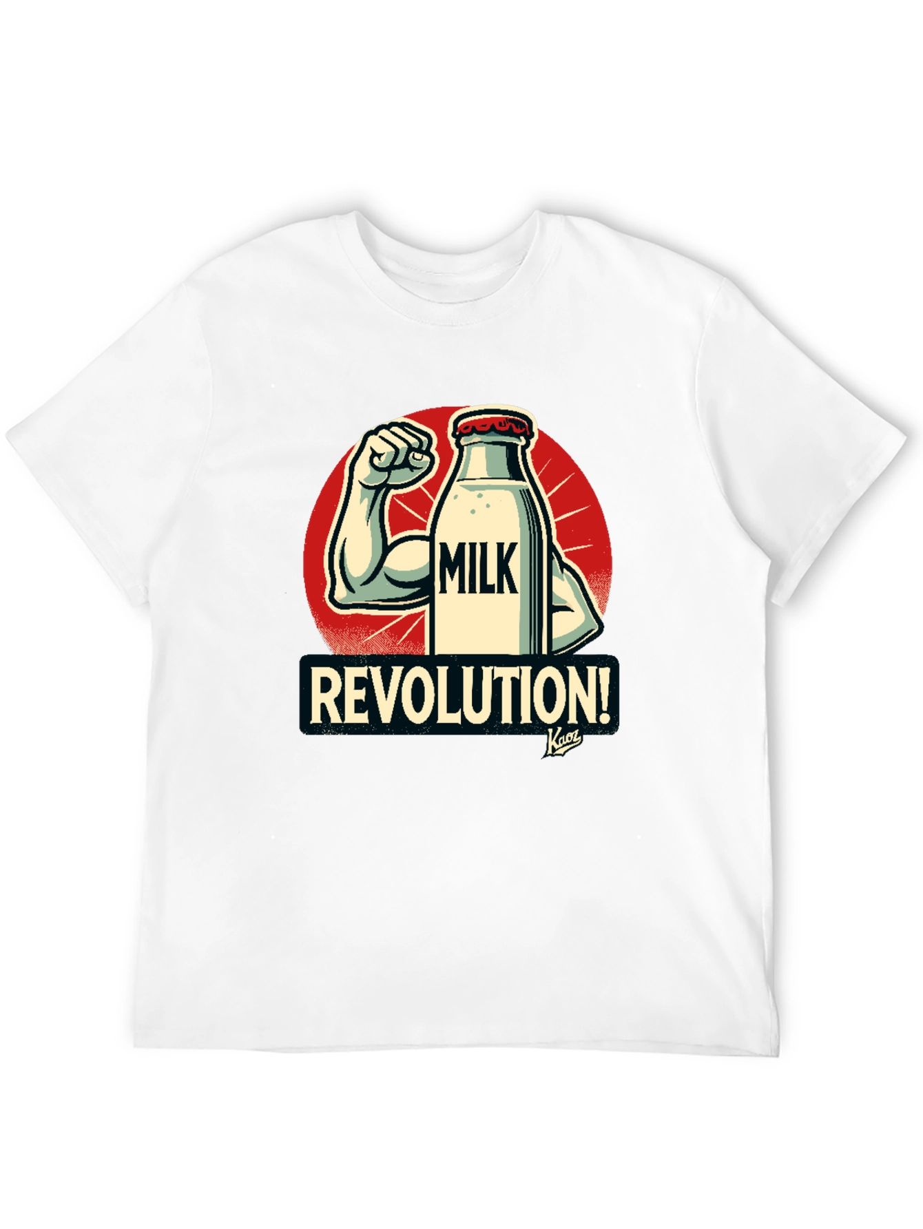 Milk Revolution T-Shirt - Black Cotton Graphic Tee