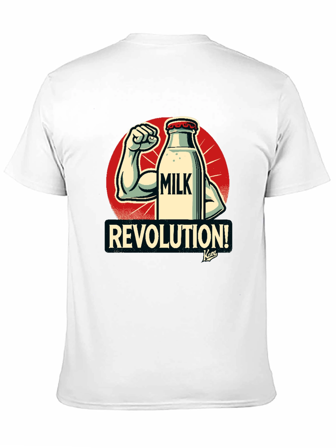 Milk Revolution T-Shirt - Black Cotton Graphic Tee