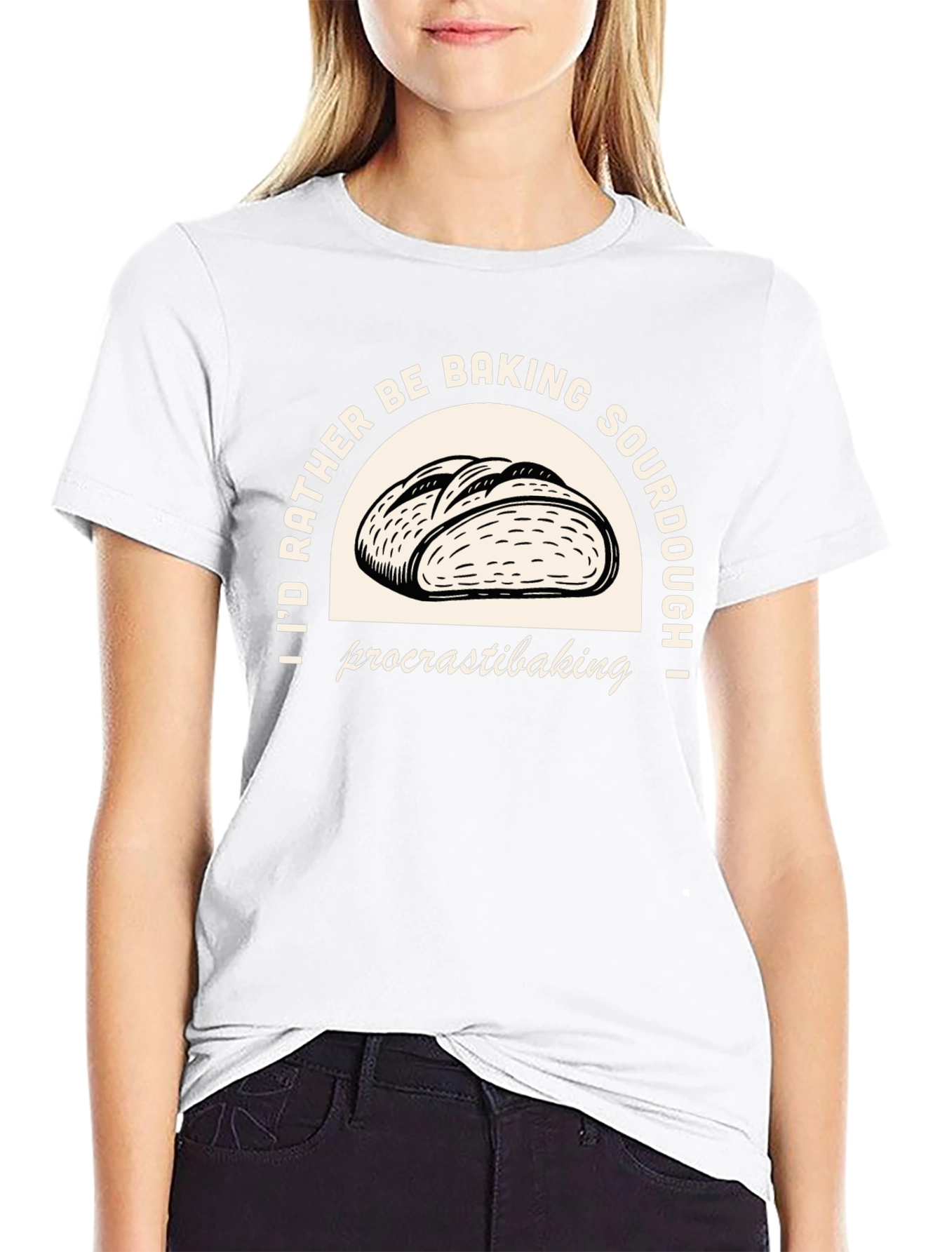 Baking Sourdough T-Shirt - Procrastibaking Funny Tee