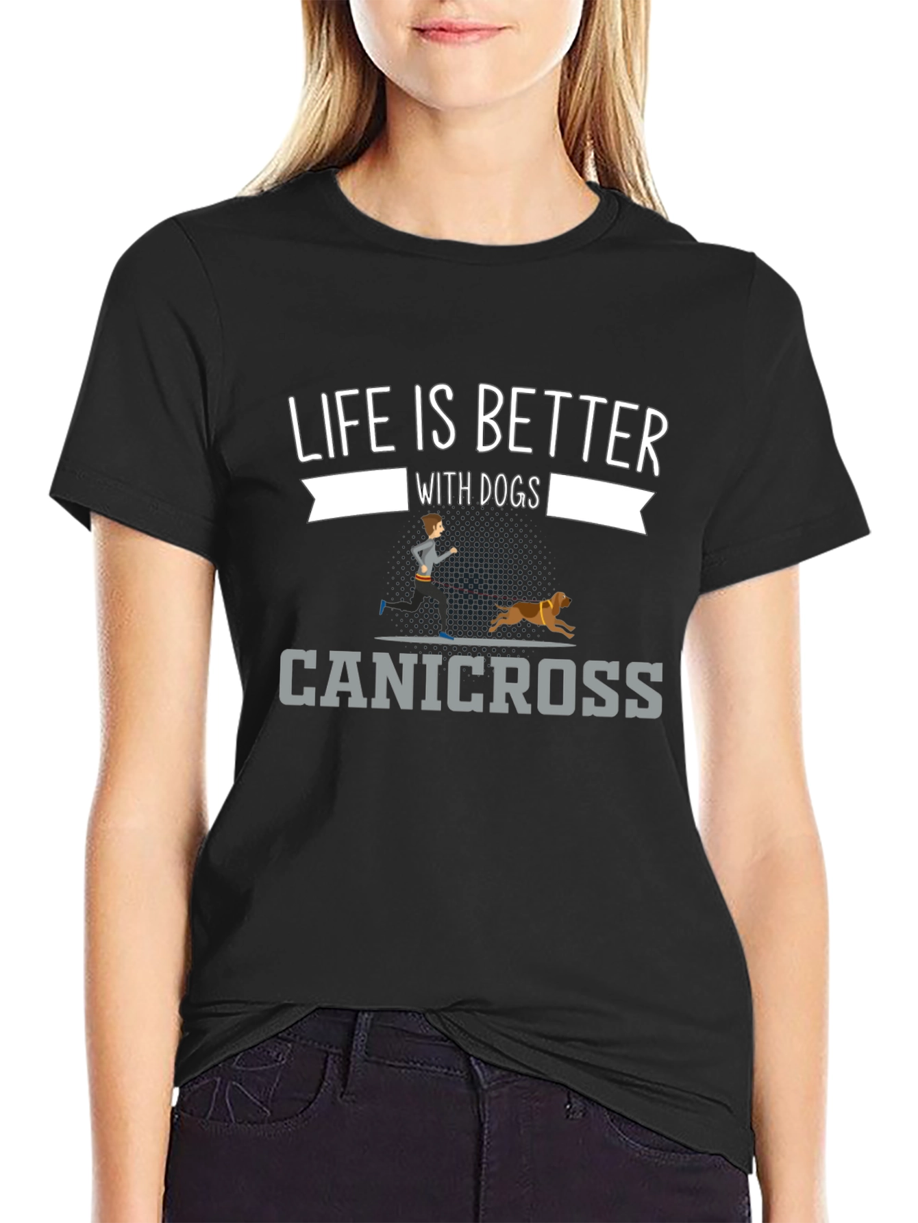 Life is Better with Dogs Canicross T-Shirt