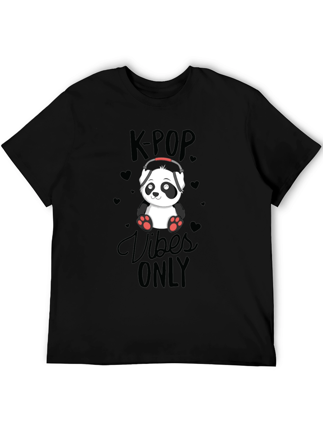 K-POP Vibes Only Panda T-Shirt