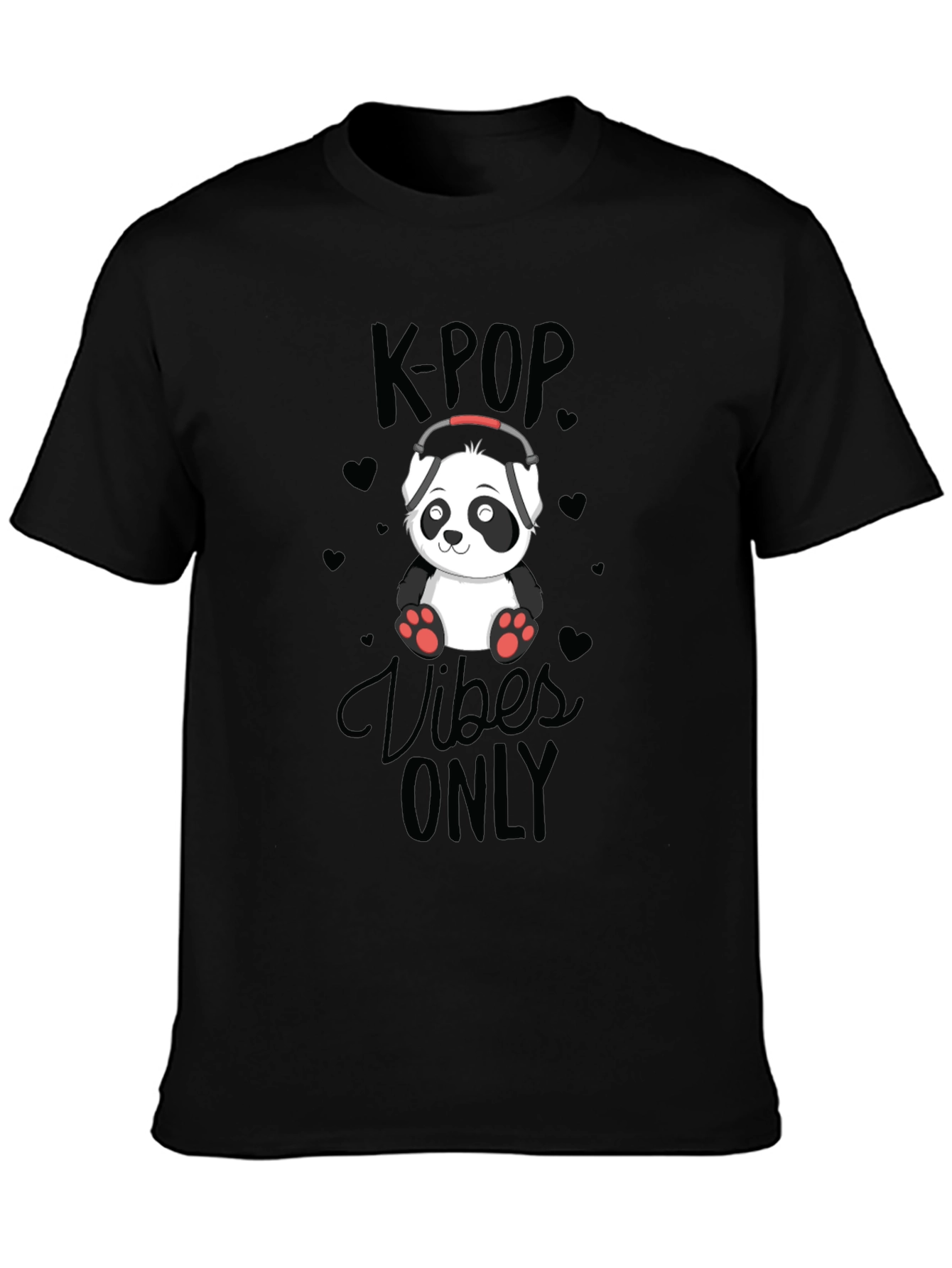 K-POP Vibes Only Panda T-Shirt