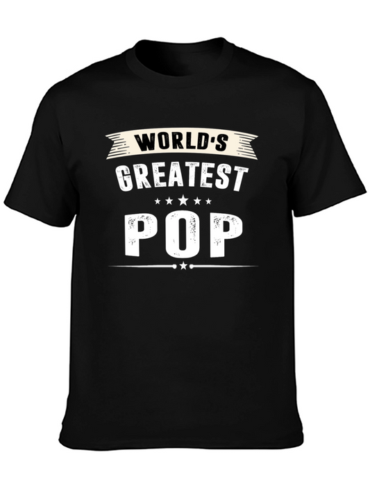 Worlds Greatest Pop T-Shirt - Gift for Grandfather