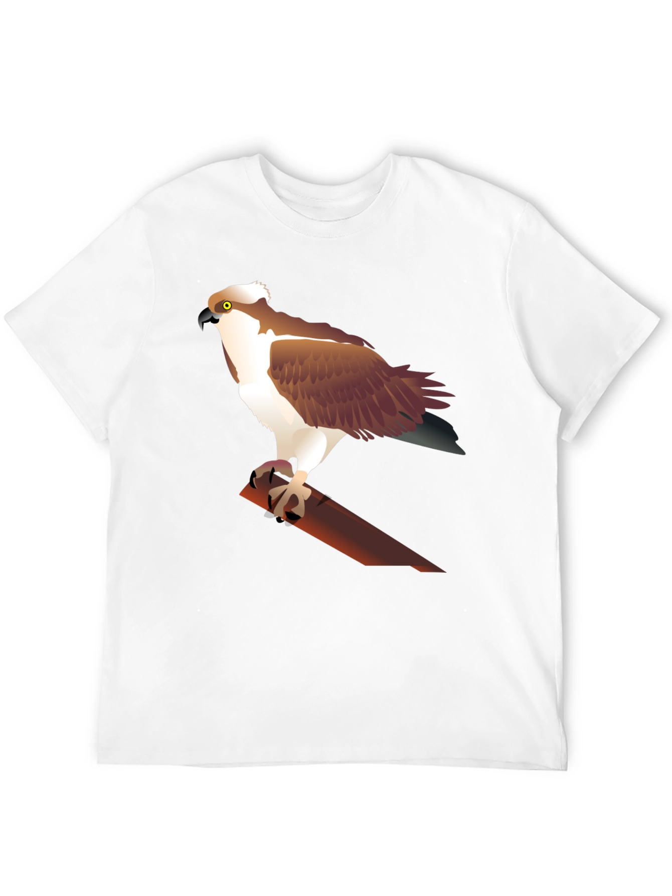 Osprey Bird Graphic T-Shirt - Black Cotton Tee