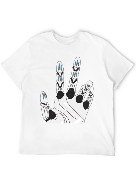 Robotic Hand Graphic Tee - Black