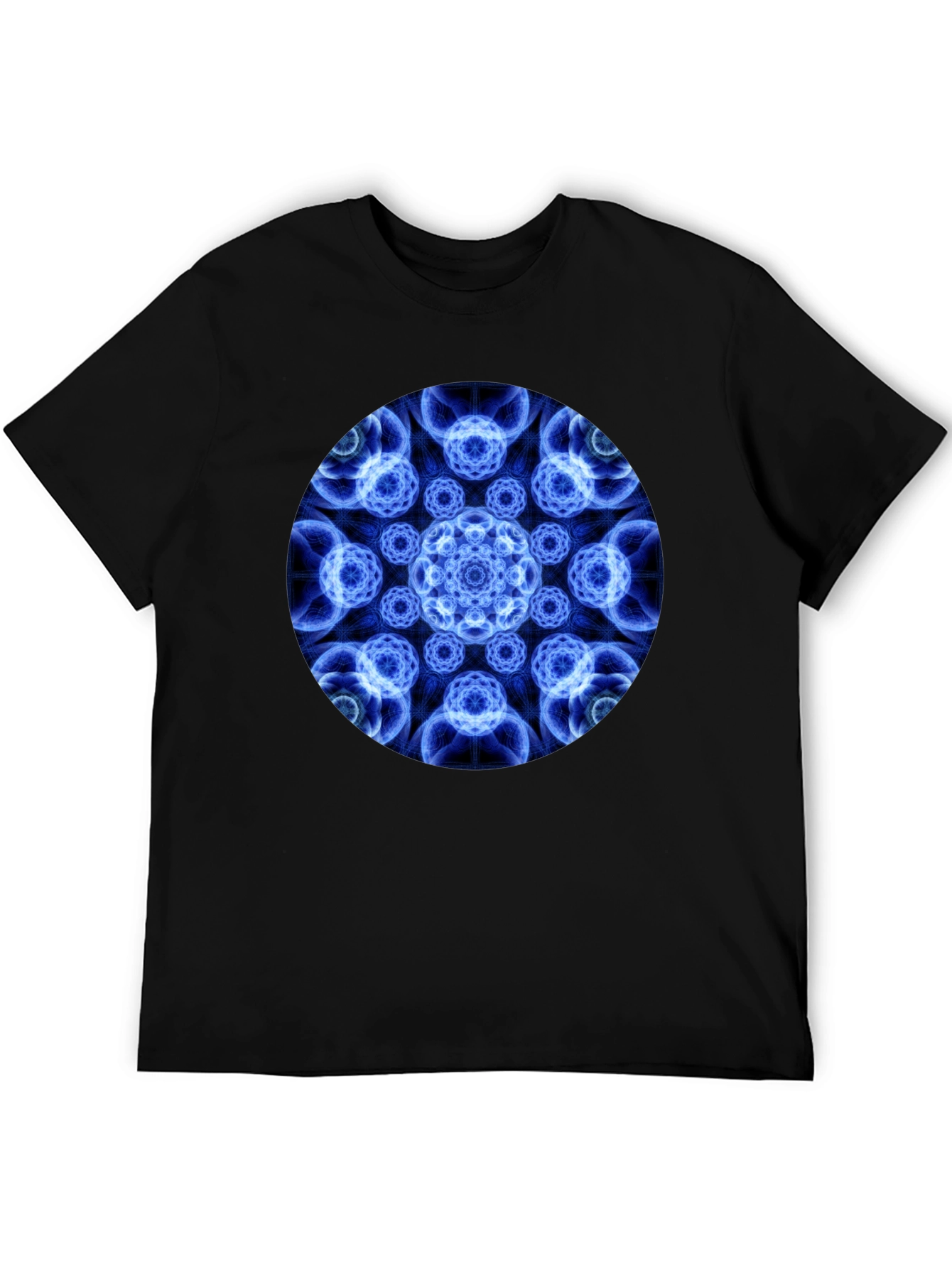 Geometric Mandala Black T-Shirt