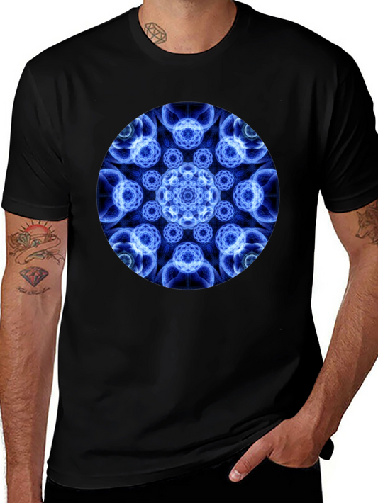 Geometric Mandala Black T-Shirt