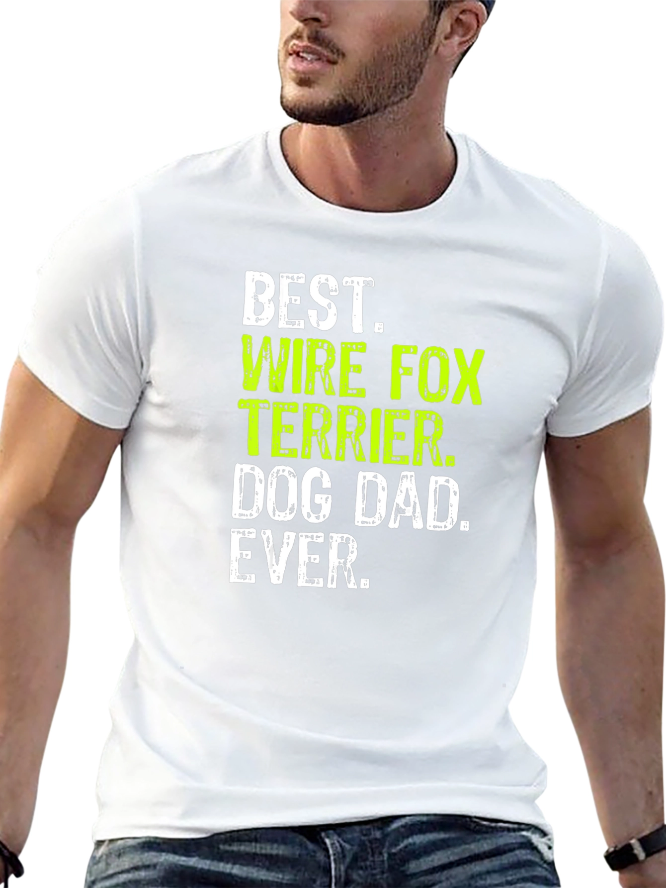Best Wire Fox Terrier Dog Dad Ever T-Shirt – Proud Dog Dad Tee