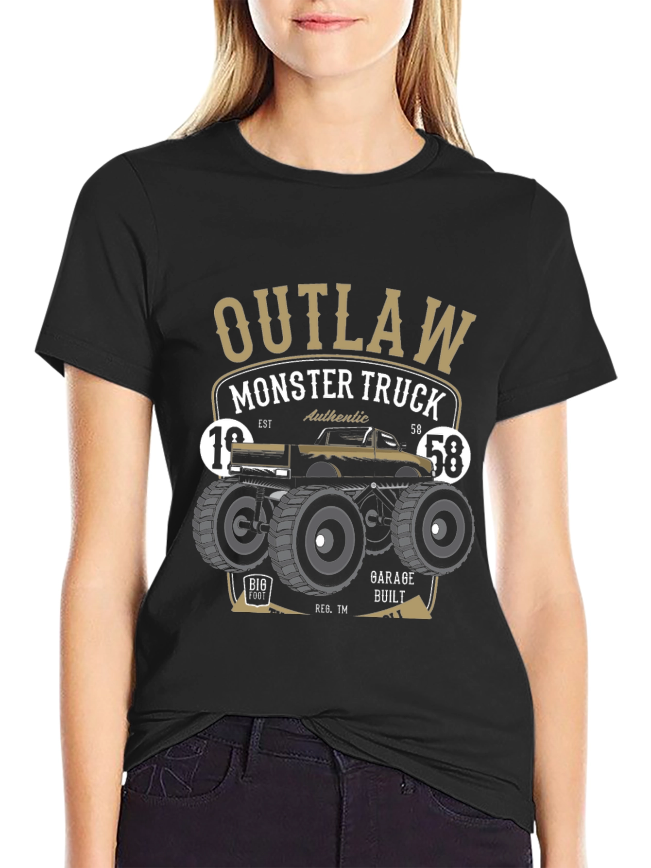 Outlaw Monster Truck Graphic Tee