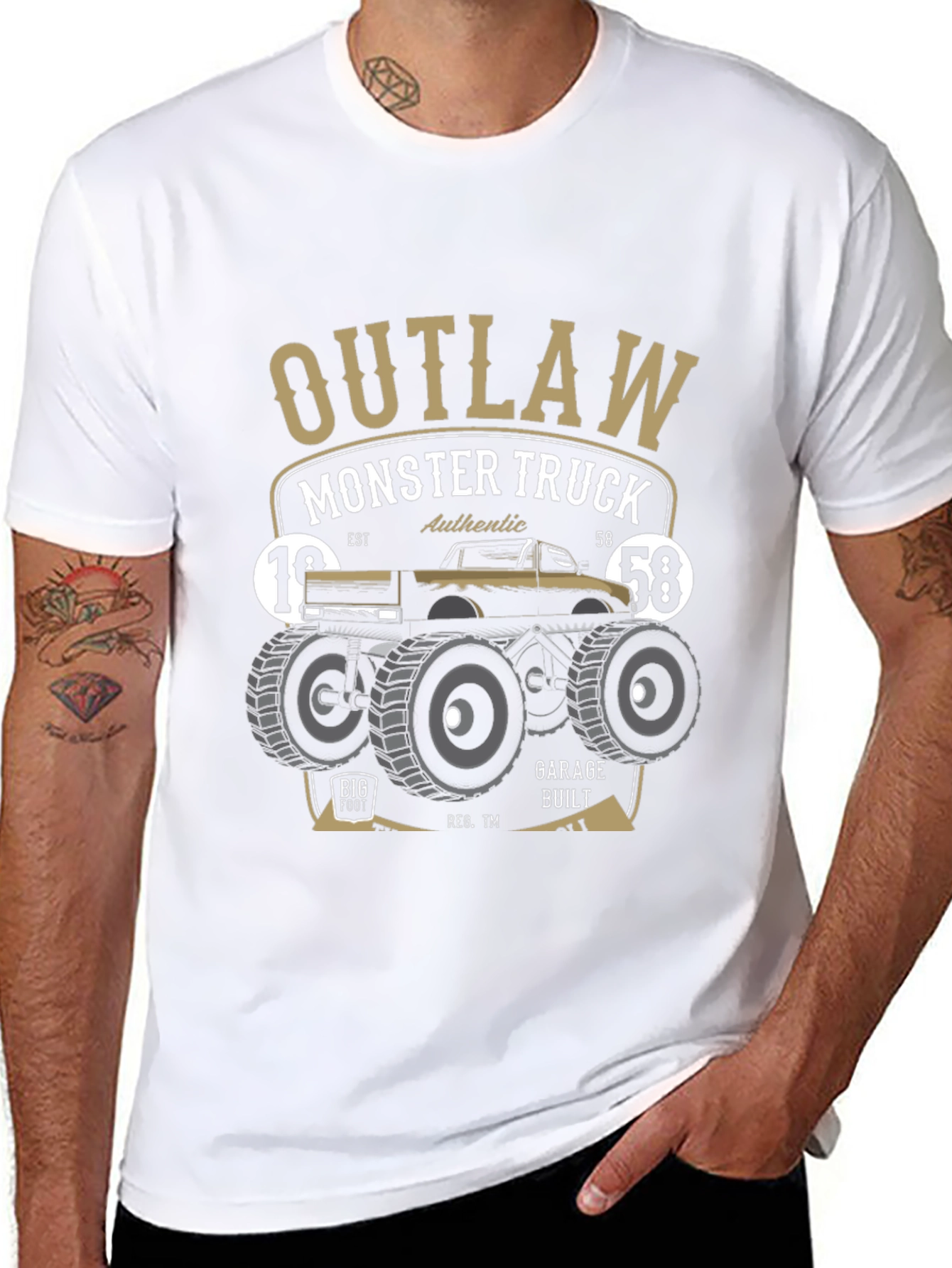 Outlaw Monster Truck Graphic Tee
