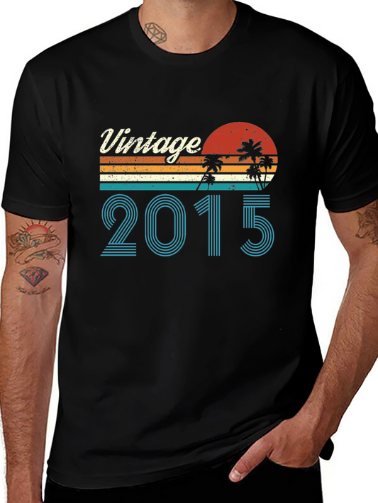 Vintage 2015 Palm Tree Graphic Tee