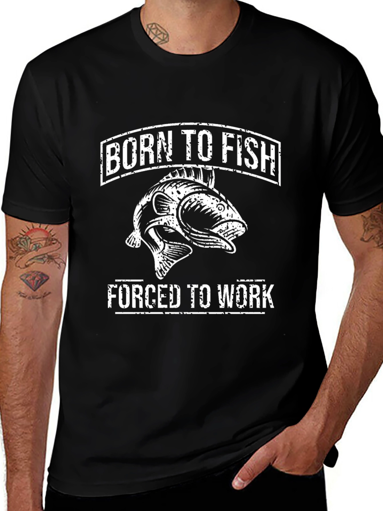 Born to Fish Mens Graphic Tee
