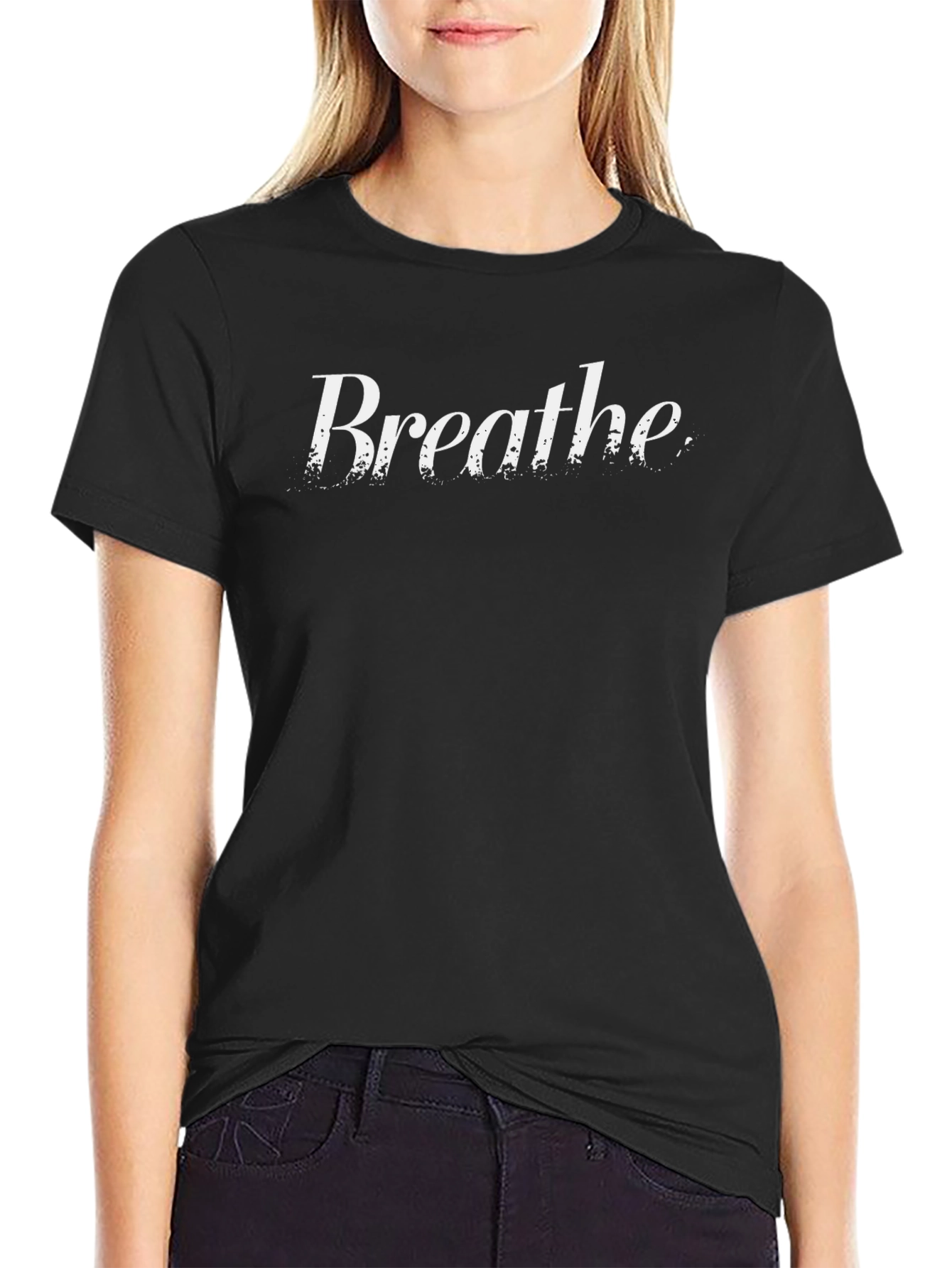 Breathe Graphic Tee - Stylish Comfort