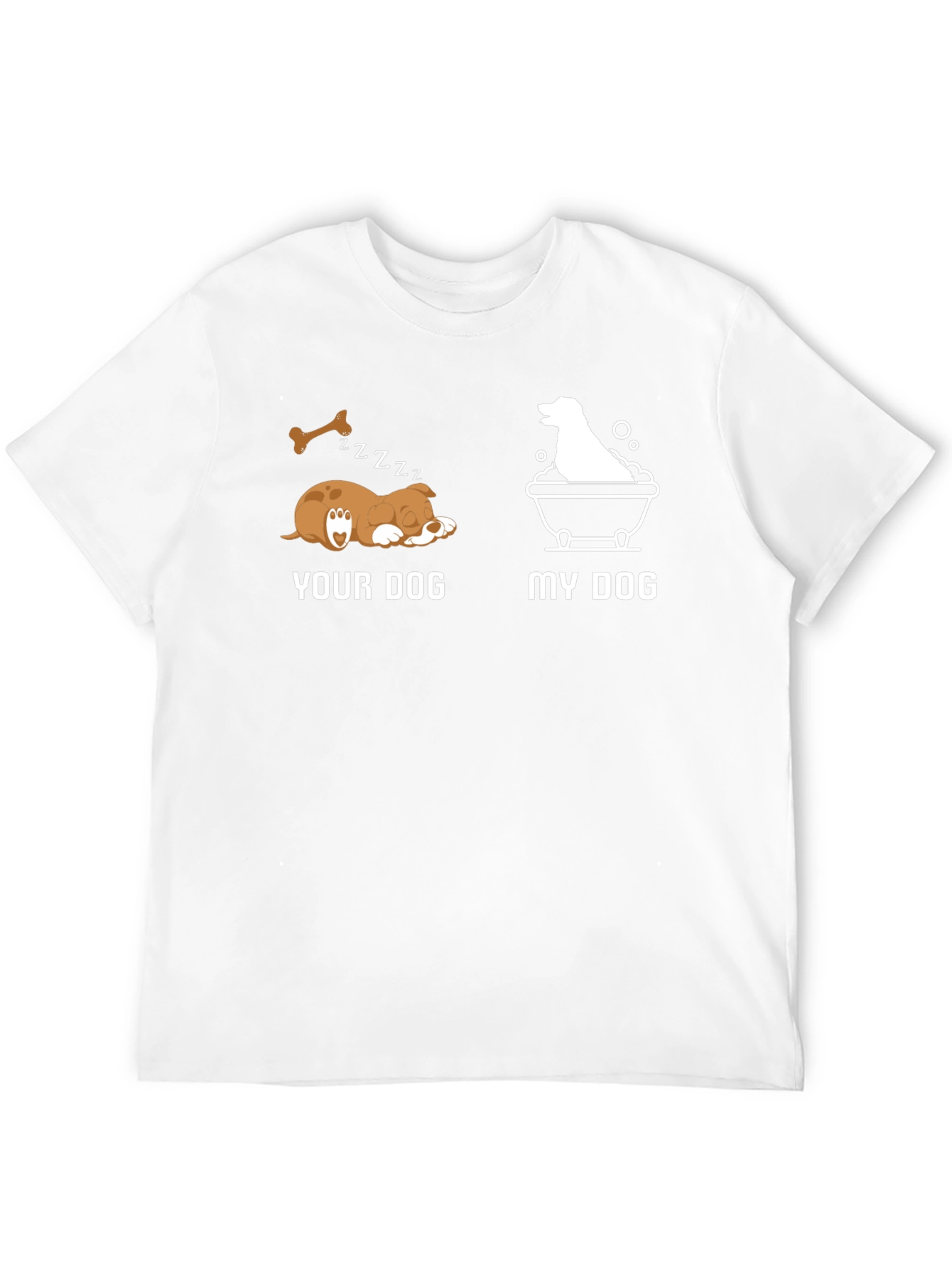 Funny Dog T-Shirt - Your Dog vs. My Dog