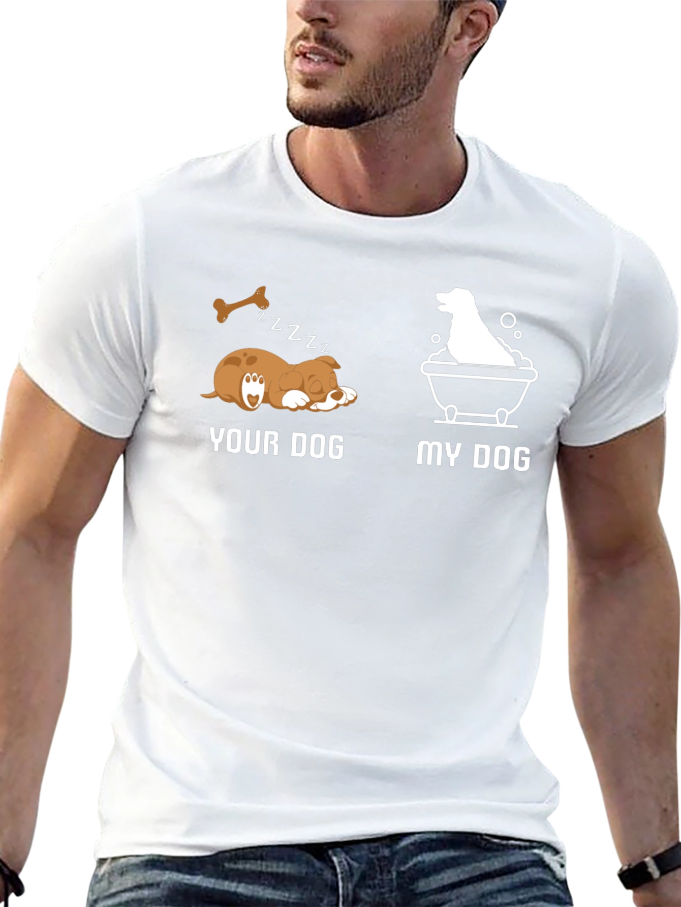 Funny Dog T-Shirt - Your Dog vs. My Dog