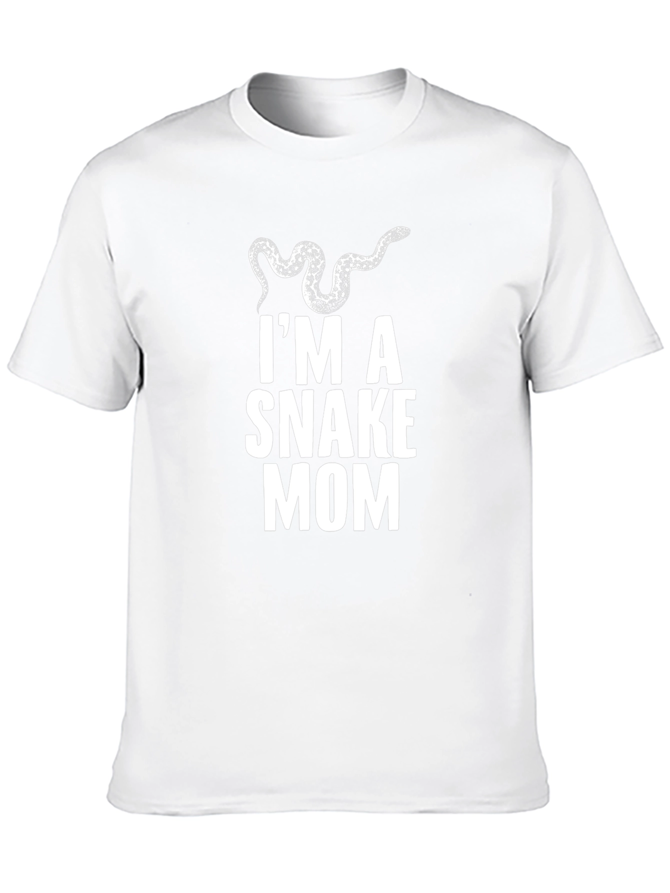 Im a Snake Mom Graphic T-Shirt - Black