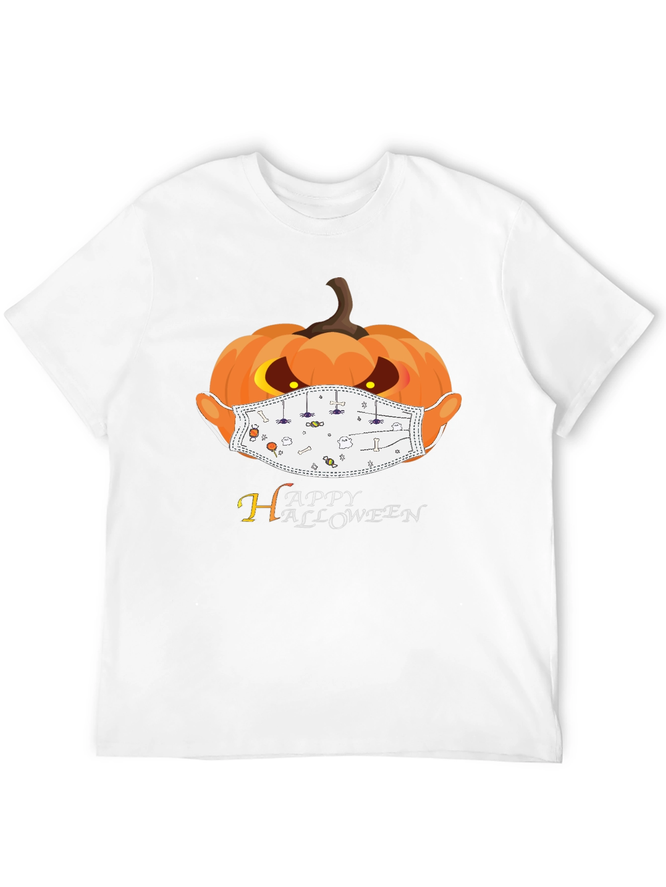 Halloween Pumpkin Mask T-Shirt