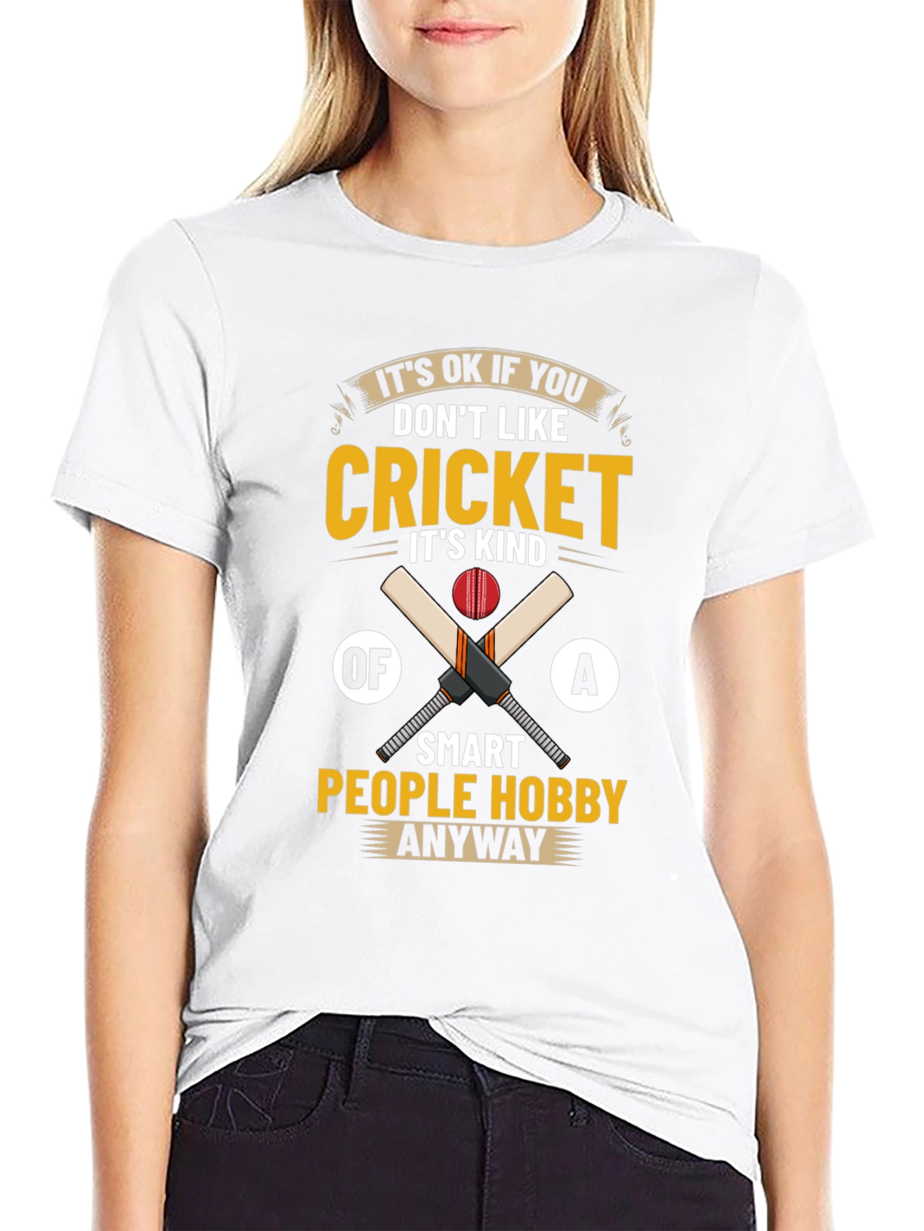 Cricket Hobby T-Shirt - Smart People Tee