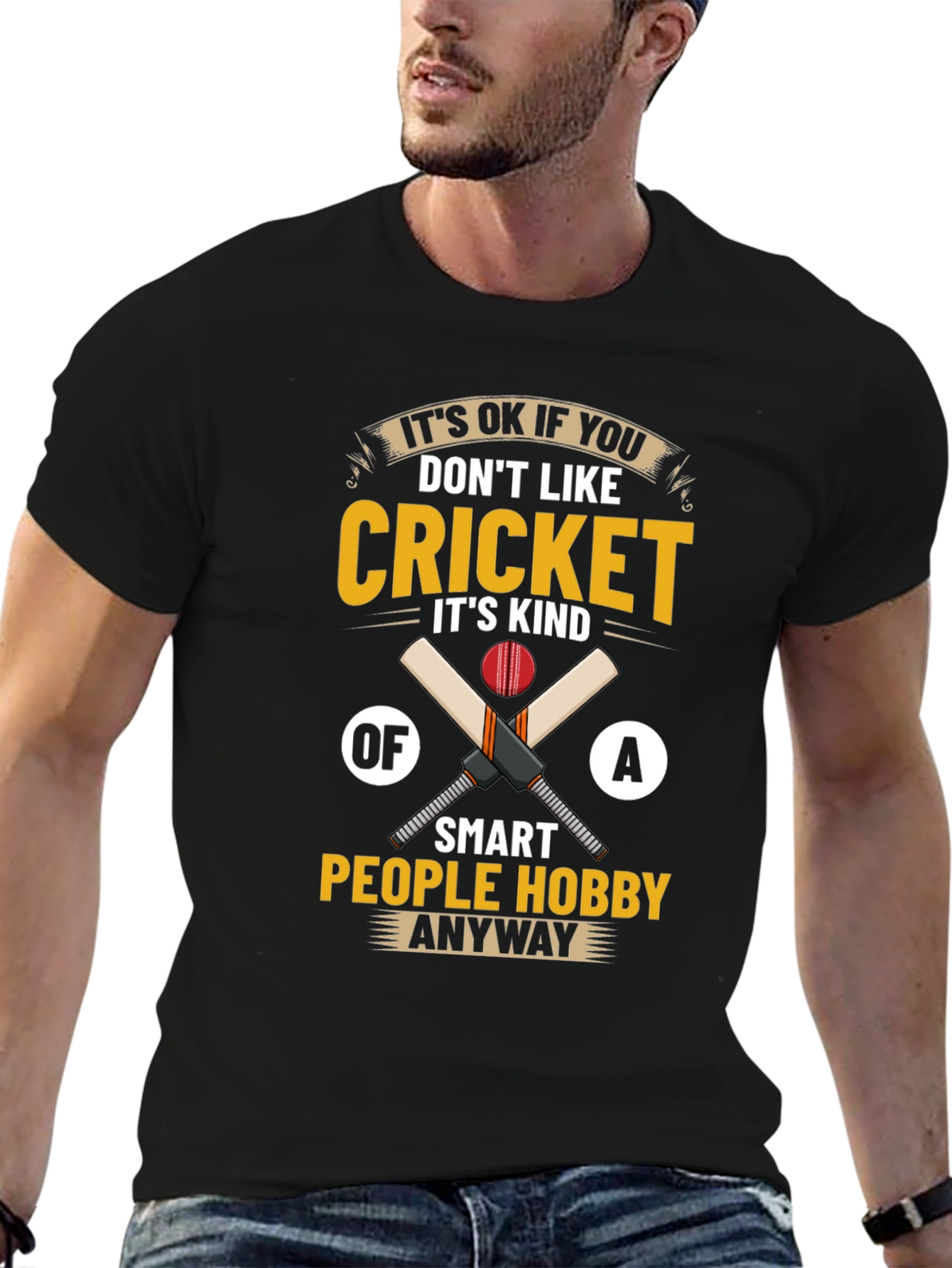 Cricket Hobby T-Shirt - Smart People Tee
