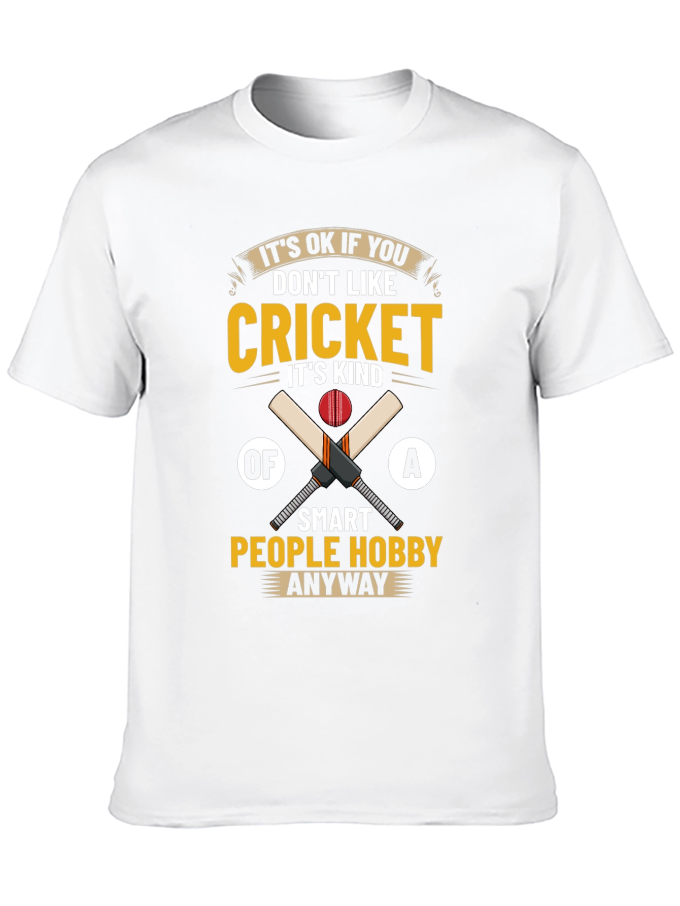 Cricket Hobby T-Shirt - Smart People Tee
