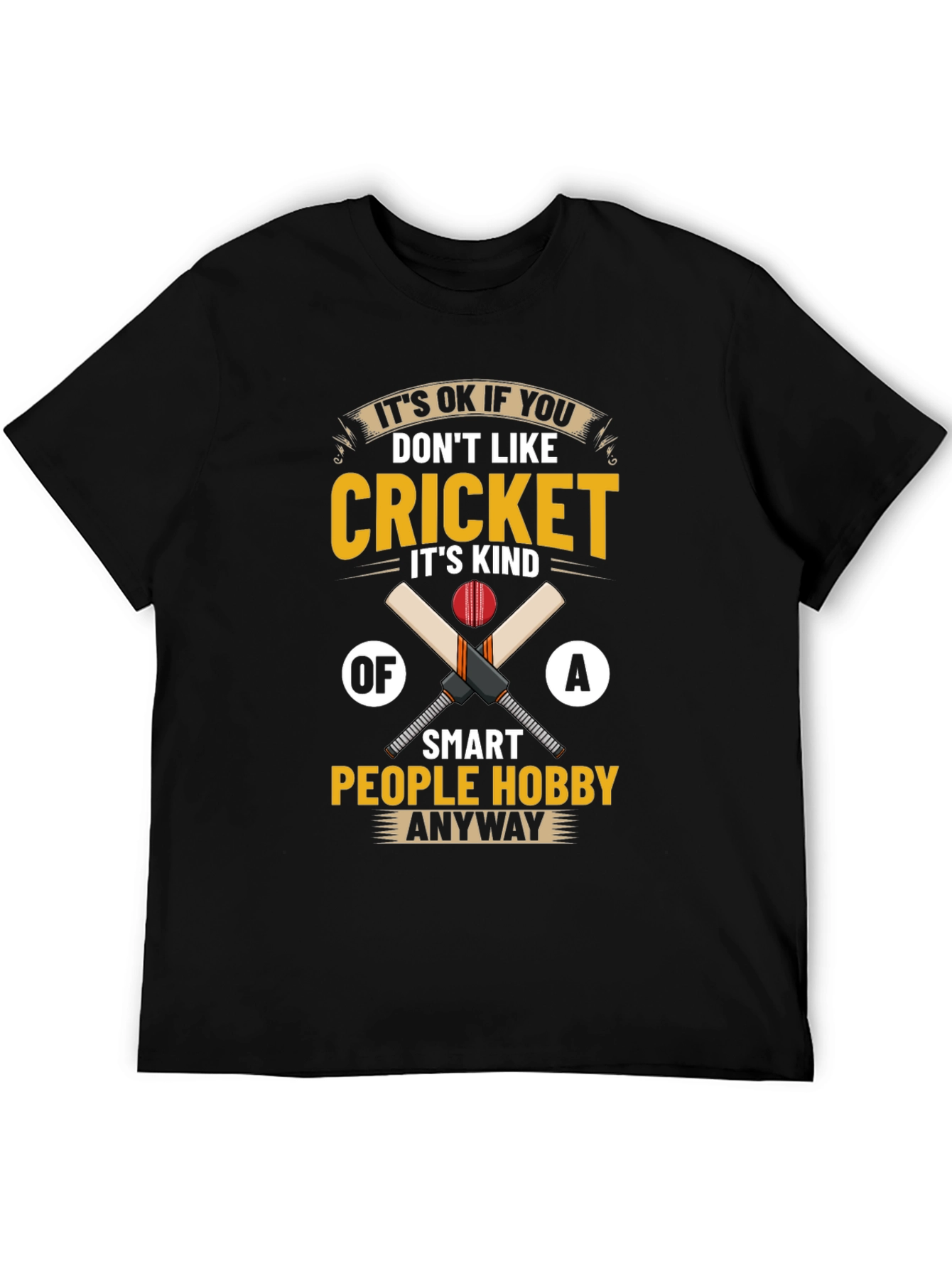 Cricket Hobby T-Shirt - Smart People Tee