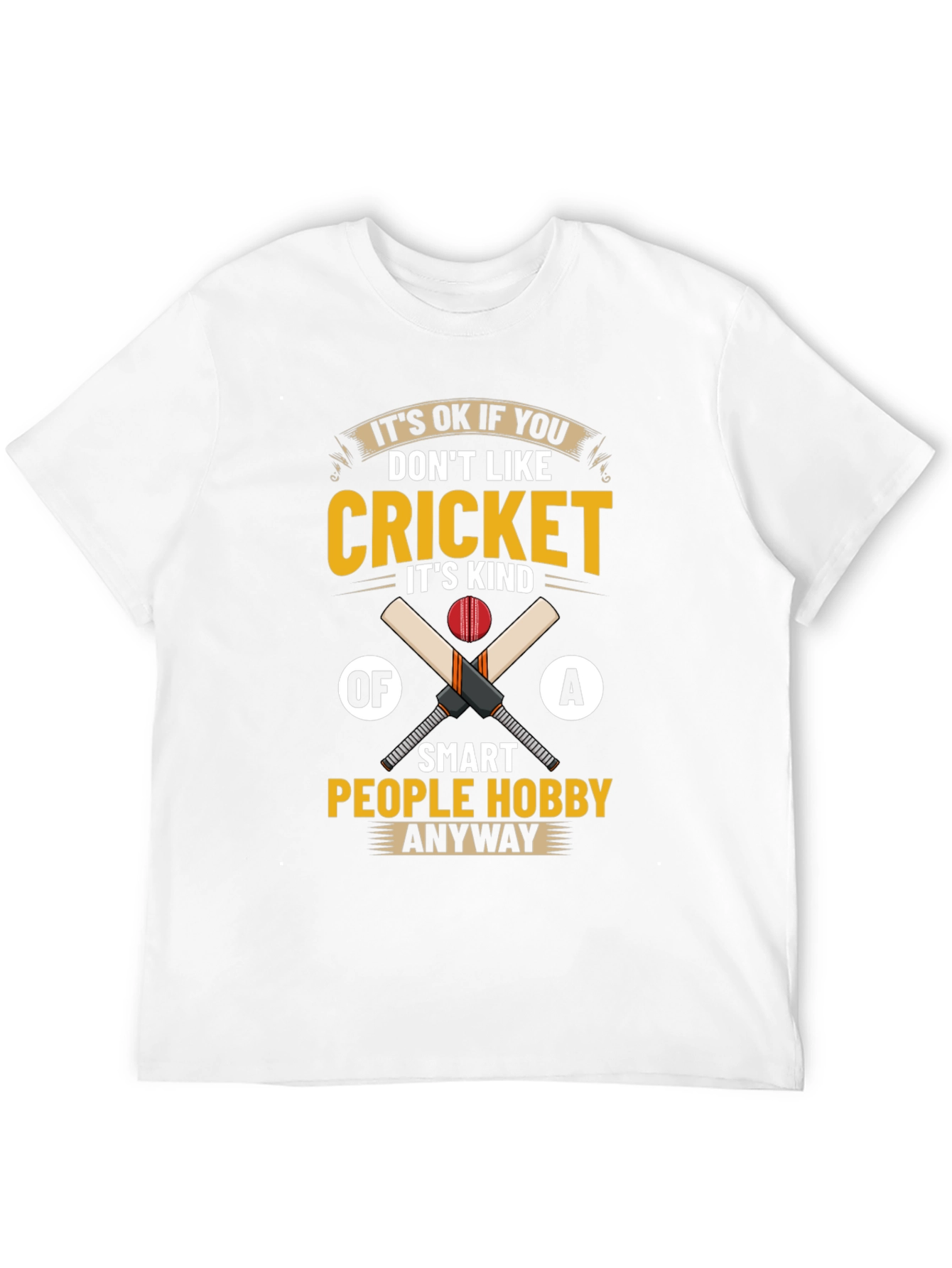 Cricket Hobby T-Shirt - Smart People Tee