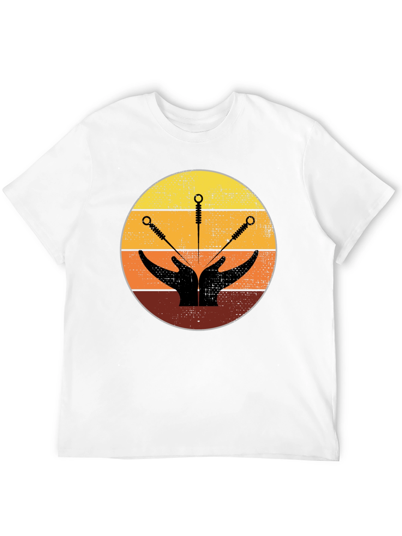 Acupuncture Hands Graphic Tee - Unisex Black T-Shirt