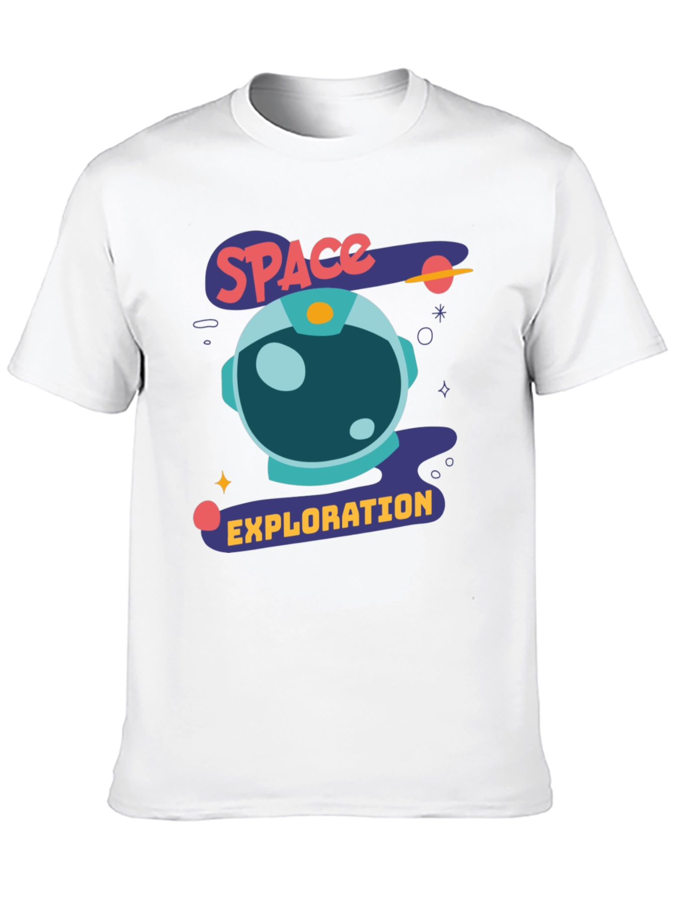 Space Exploration Graphic Tee - Black Astronaut Shirt