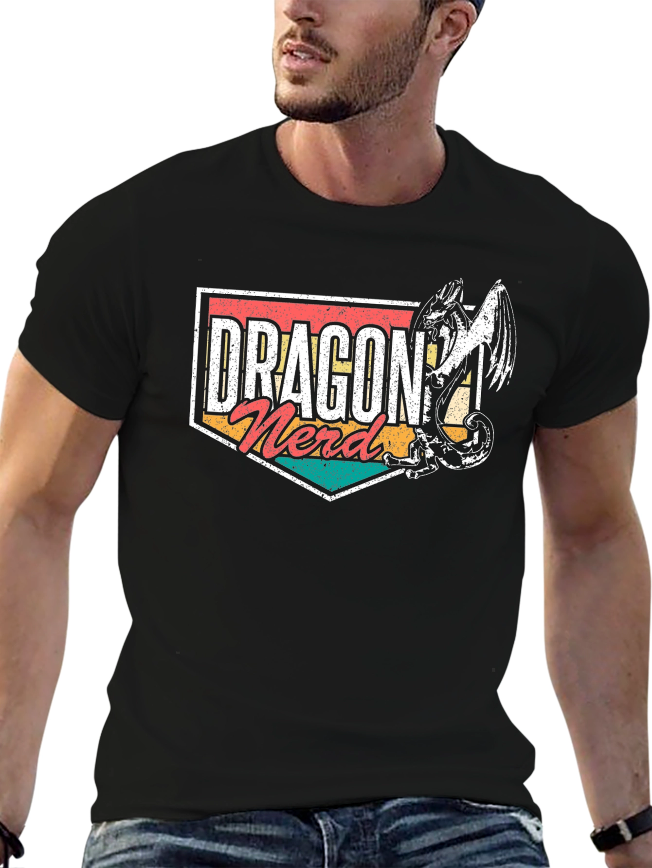 Dragon Nerd T-Shirt - Fantasy Geek Tee