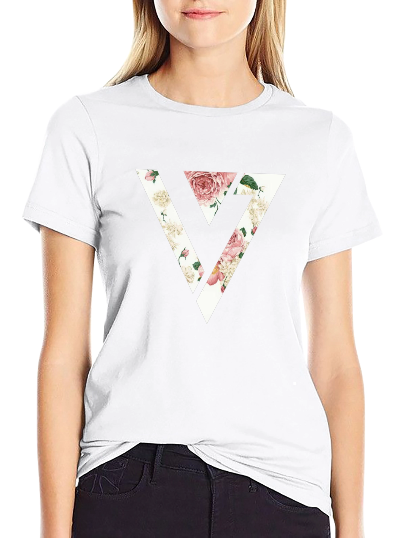Floral Seventeen T-Shirt - Unique K-Pop Fashion