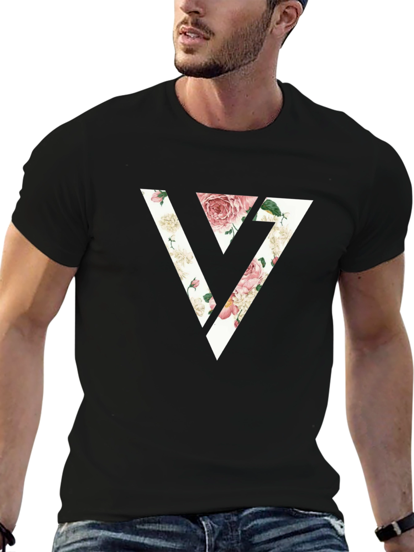 Floral Seventeen T-Shirt - Unique K-Pop Fashion