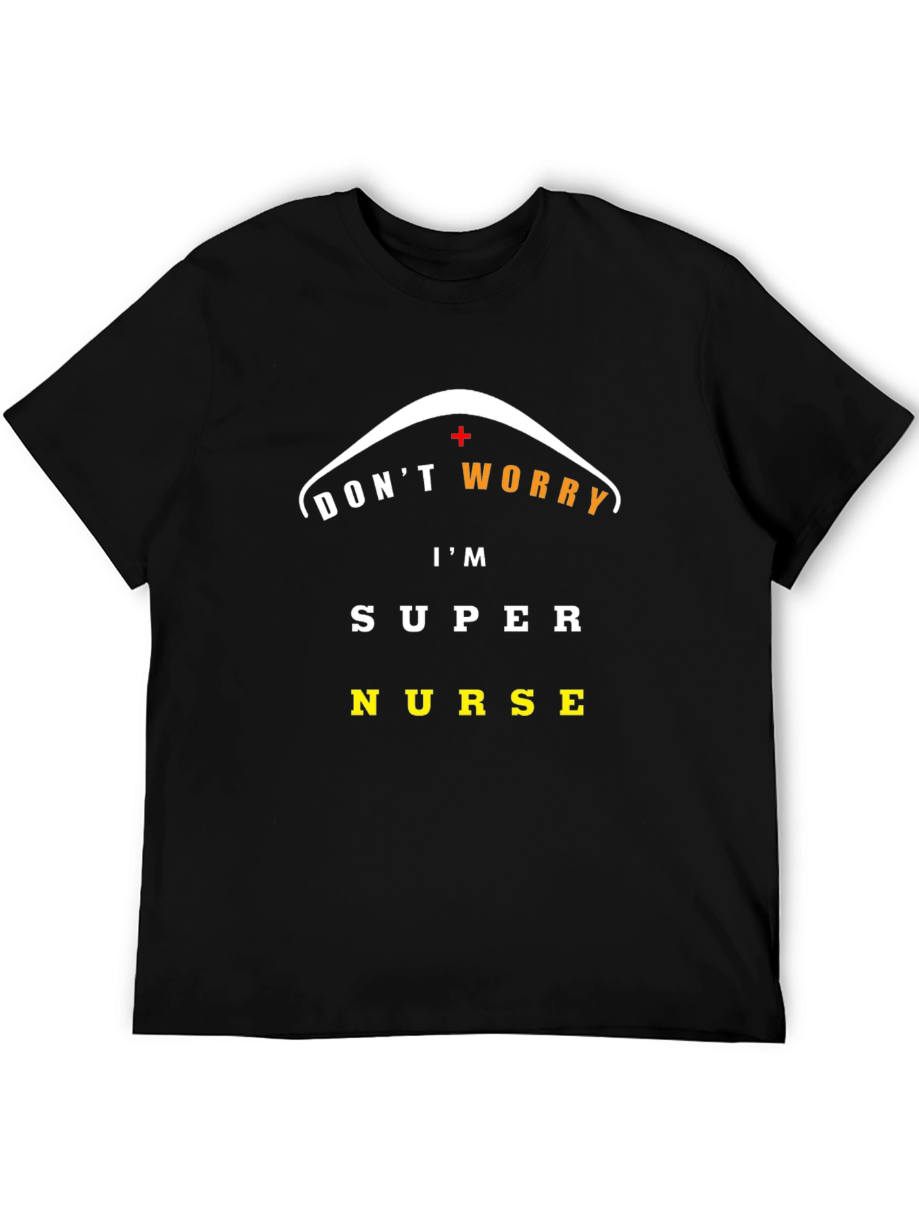 Super Nurse Graphic Tee - Black Cotton Comfort