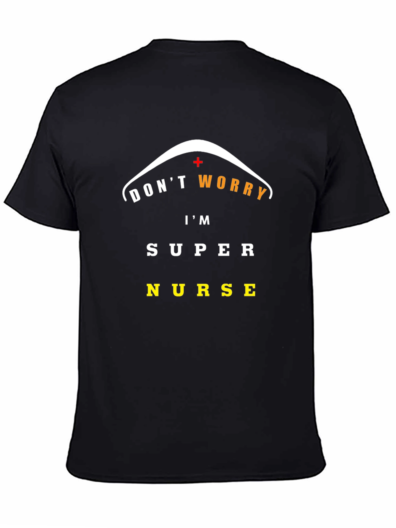 Super Nurse Graphic Tee - Black Cotton Comfort
