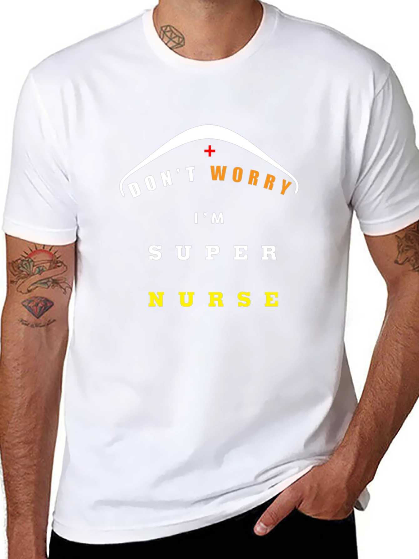 Super Nurse Graphic Tee - Black Cotton Comfort