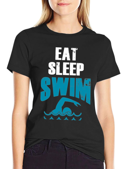 Eat Sleep Swim T-Shirt - Swimmer Graphic Tee