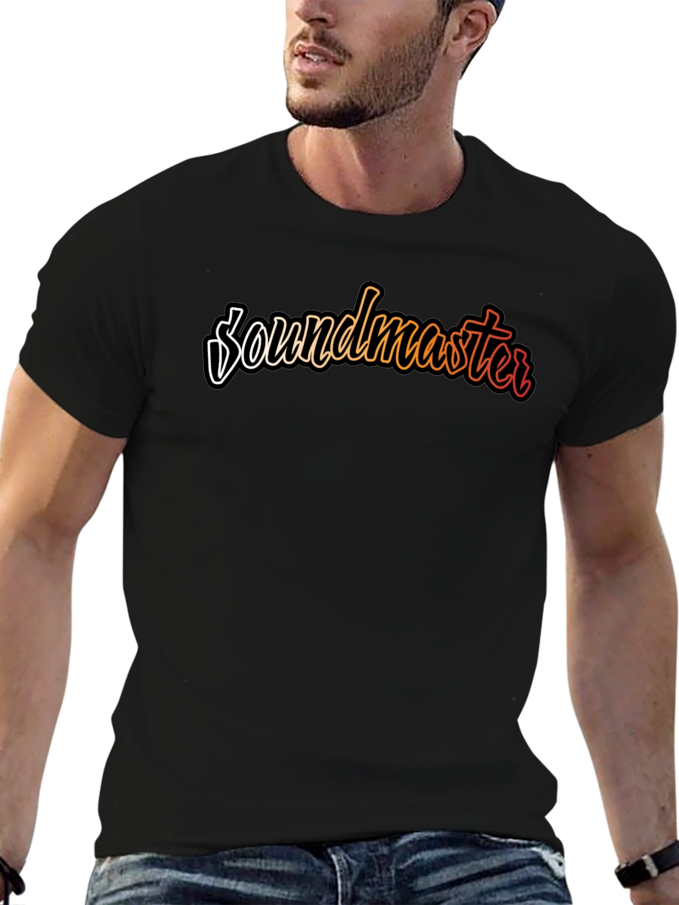 Soundmaster Graphic Tee - Stylish Black T-Shirt