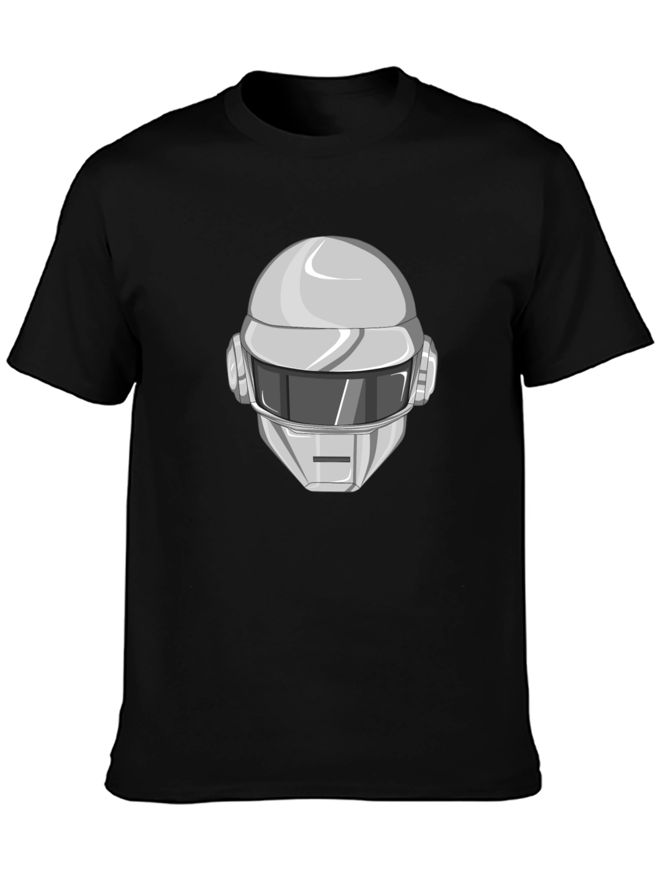 Daft Punk Graphic Tee - Iconic Robot Helmet T-Shirt