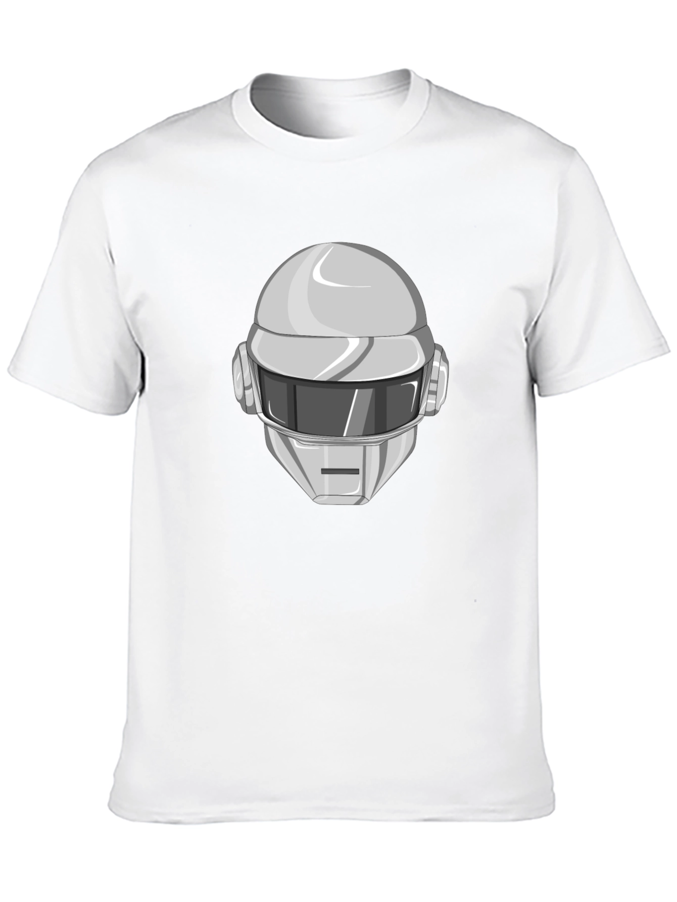 Daft Punk Graphic Tee - Iconic Robot Helmet T-Shirt