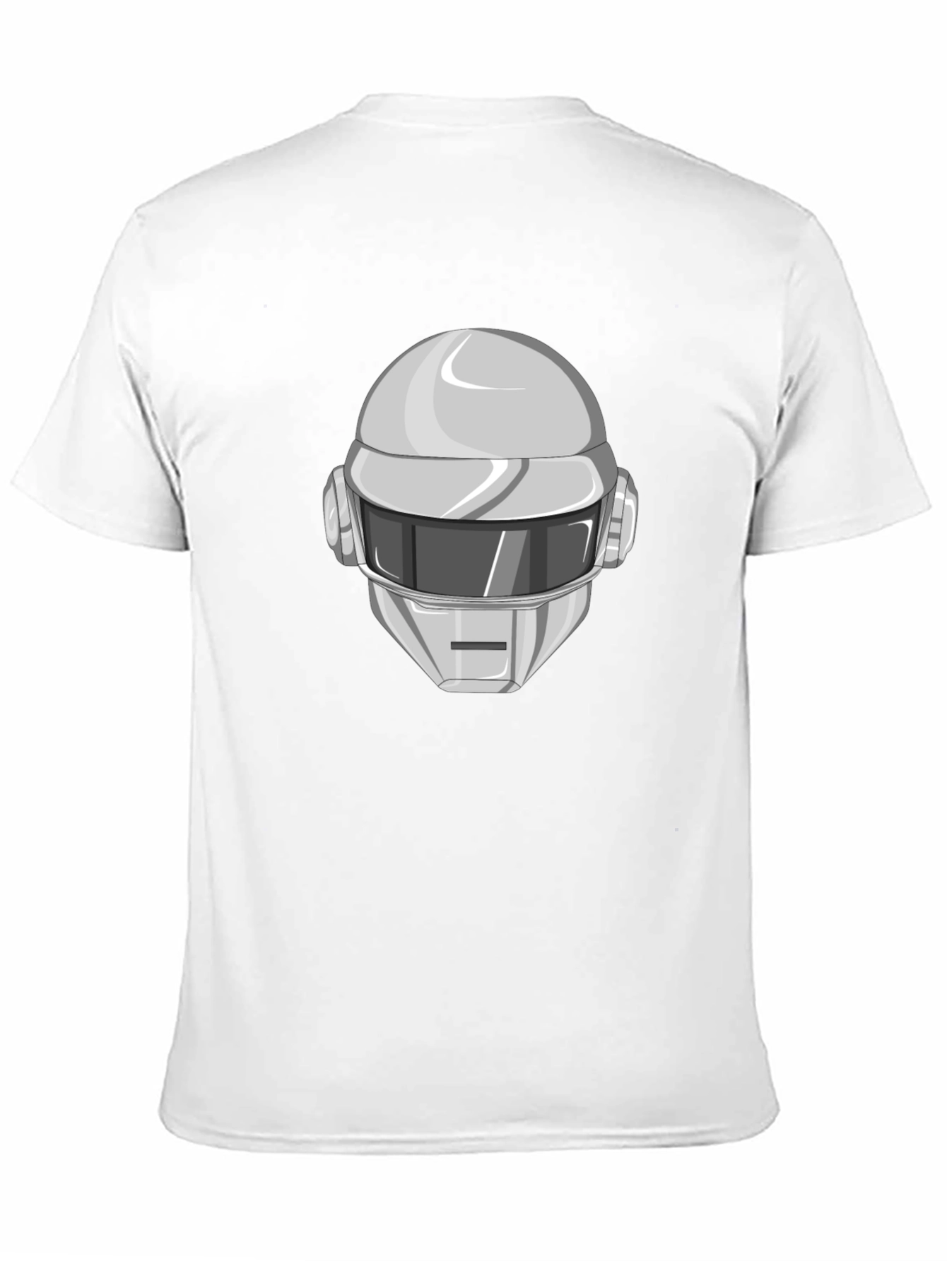 Daft Punk Graphic Tee - Iconic Robot Helmet T-Shirt