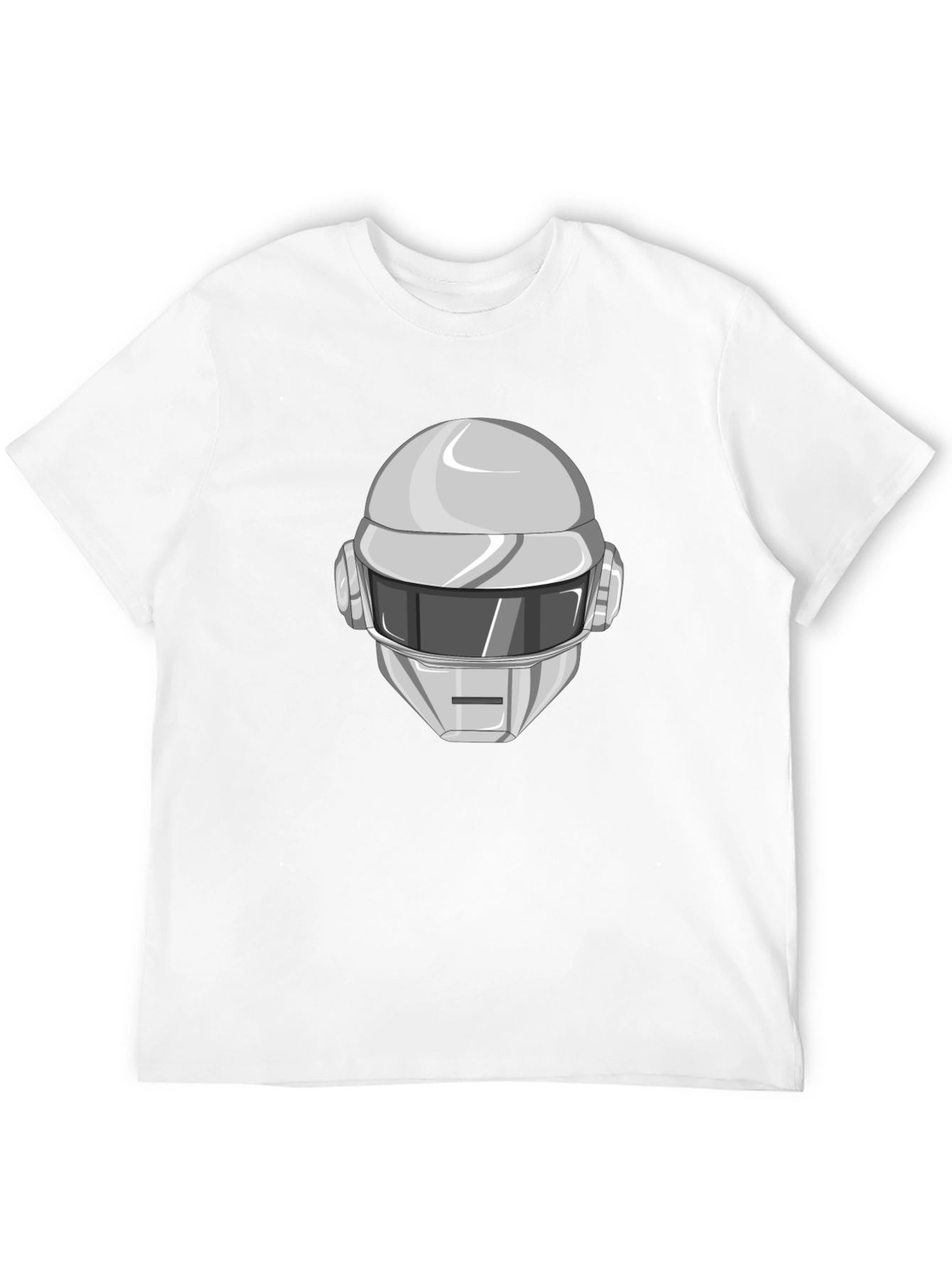 Daft Punk Graphic Tee - Iconic Robot Helmet T-Shirt